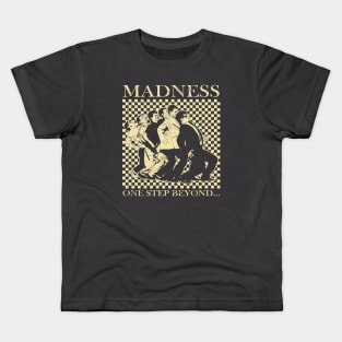 Madness - Retro Checkerboard Cream Kids T-Shirt